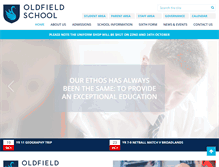 Tablet Screenshot of oldfieldschool.com